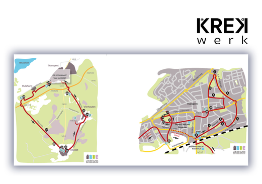 Kaartje route Krekwerk