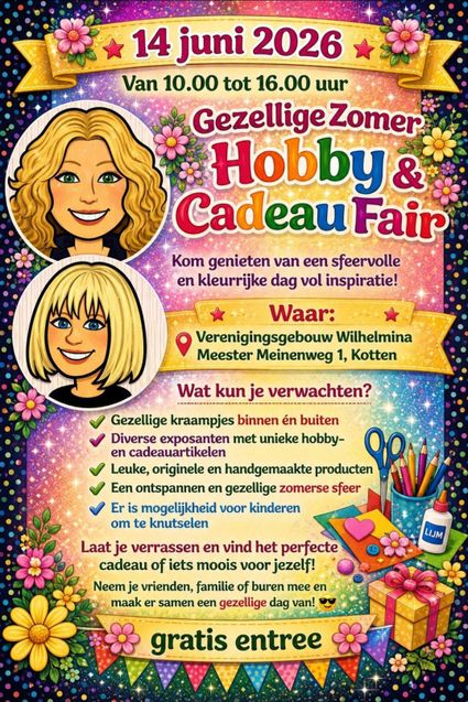 Gezellige Zomer Hobby & Cadeau Fair