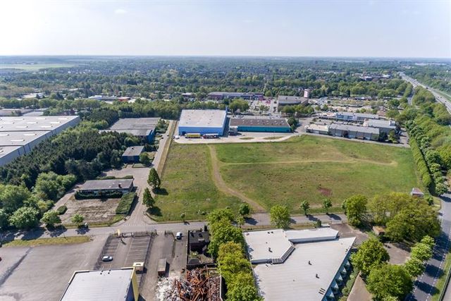 Droneshot van bedrijventerrein Majoppeveld Roosendaal