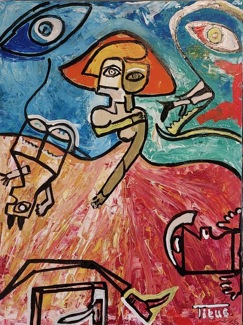 Werk van kunstschilder Titus Crombach