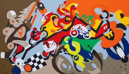 Foto van Kunstwerk Horsepower Mania in Assen