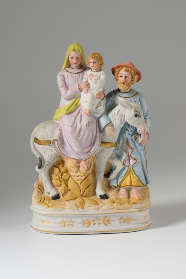 de heilige familie met ezel
