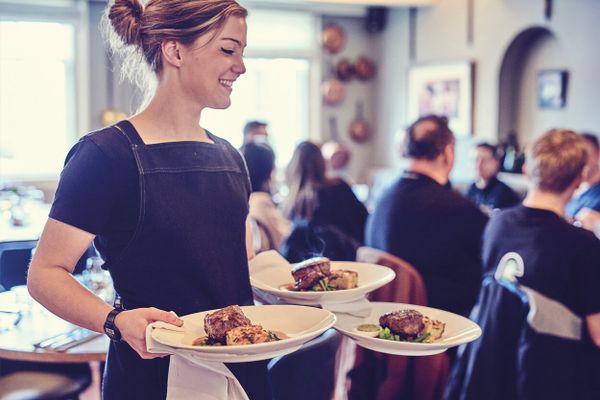 serveerster in Brasserie t Vingerling Middelharnis