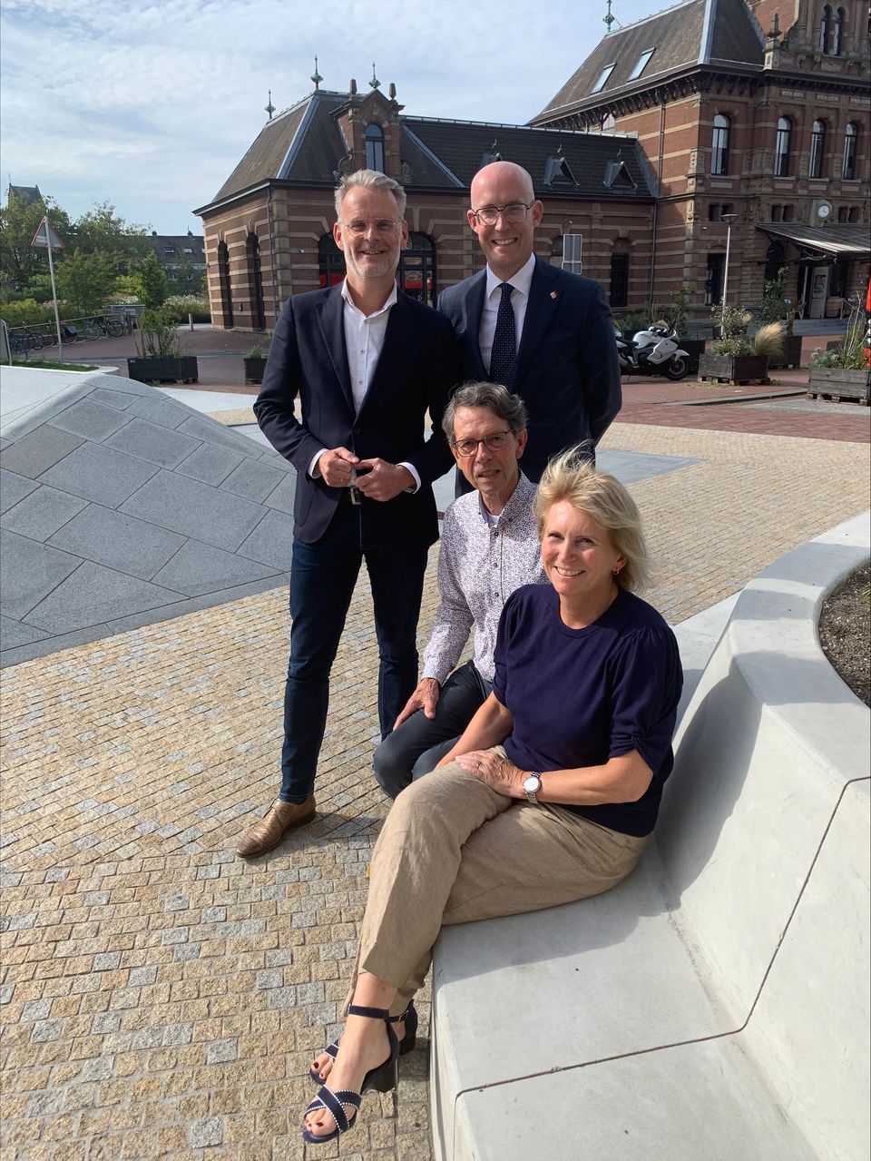 De raad van toezicht van Delft Marketing Eric Boer,
Tim Dröge, Pim Lubbers, Erik-Jan Ginjaar.