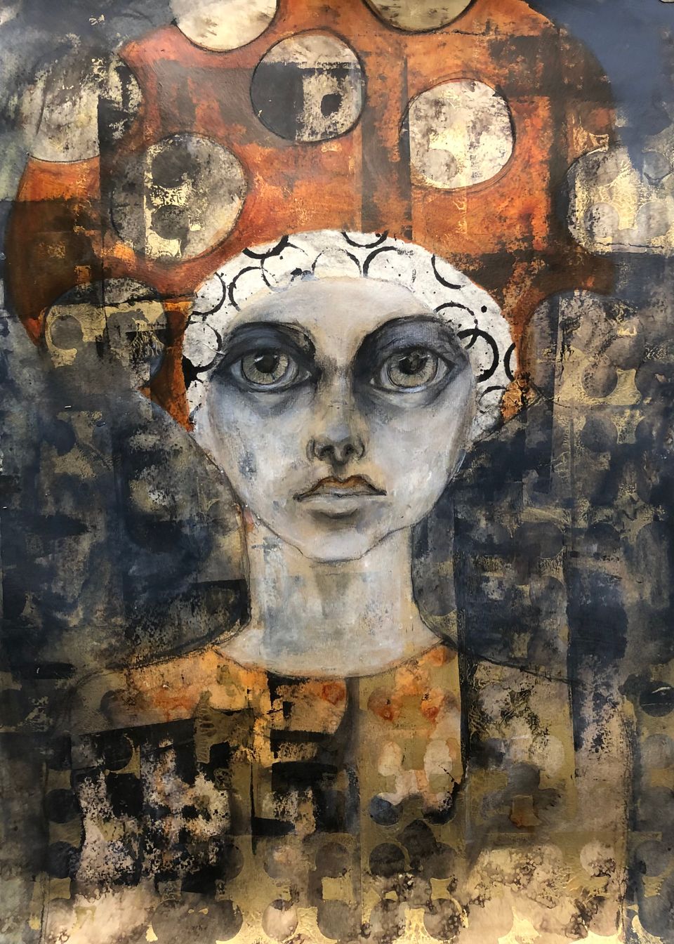 Denkbeeldig portret in een serie van vier merkwaardige zusters