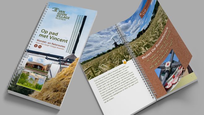 Routeboekje Van Gogh Village Nuenen om zelf mee te wandelen en te fietsen.