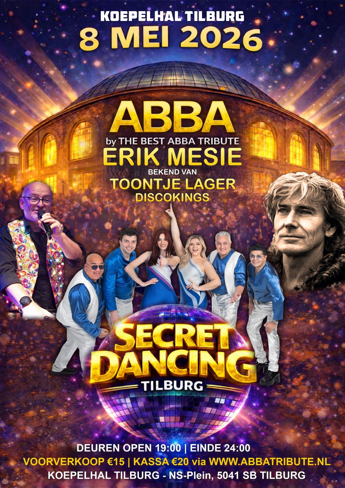 A3 poster Secret Dancing Tilburg