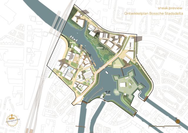 Sneak preview ontwikkelplan kaart bossche stadsdelta