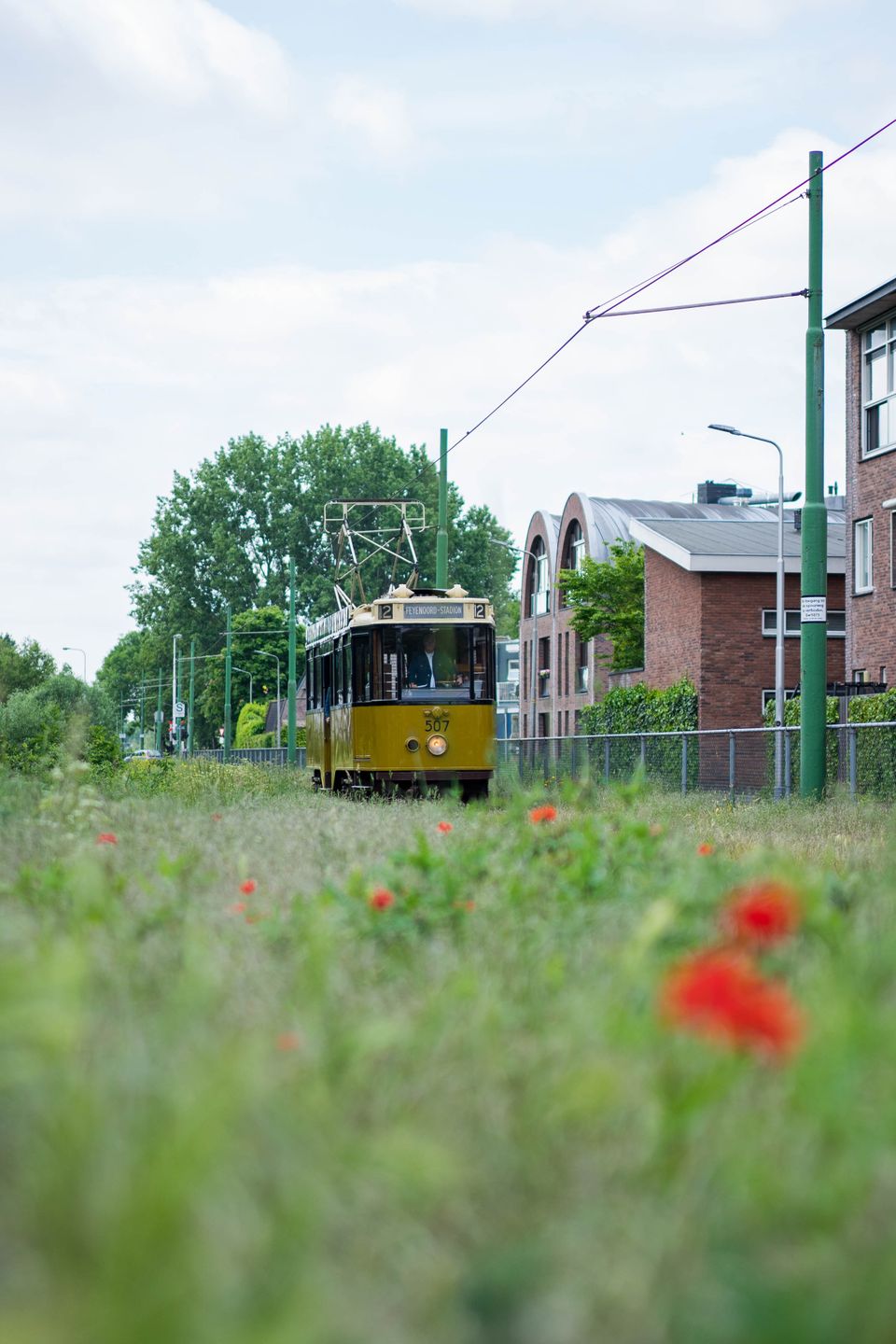 Foto van de museumtram van Amstelveen