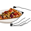 Gestyleerde afbeelding bij pizza-night