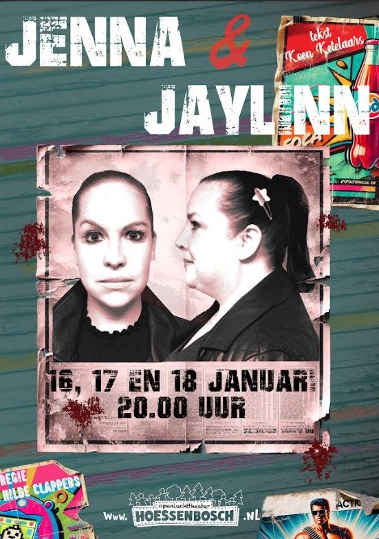 Flyer Theatervoorstelling 'Jenna & Jaylinn'