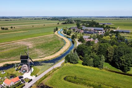 Luchtfoto van Groene Hart landschap
