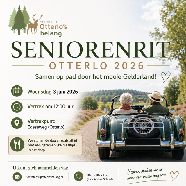 Poster met info over seniorenrit