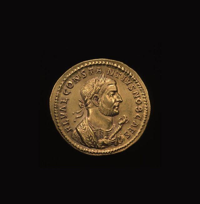 Munt keizer Constantius I Chlorus