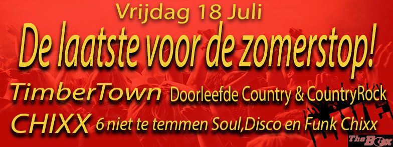 The box live poster 18 juli