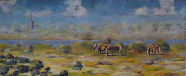 schilderij uit de Expositie De Maas in Haren bij Oss