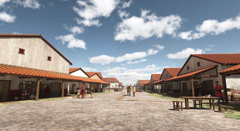 Tekening Romeins Xanten