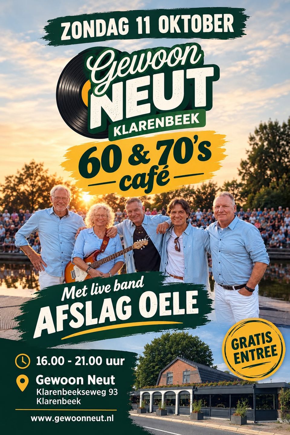 60’s & 70’s café met live muziek van Afslag Oele