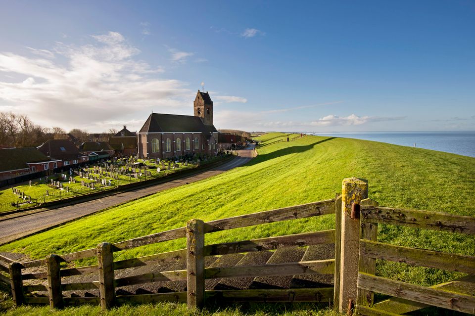 Fietsroute van meer naar Wad en stad