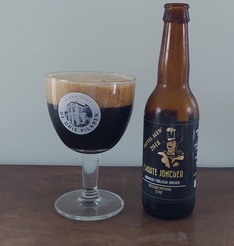 Een biertje van Brouwerij Vrolijcke Joncker. De Zwarte Joncker, een Quadrupel.