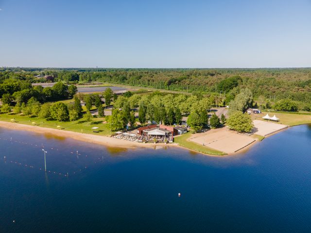 Dronebeel van recreatiegebied De Langspier