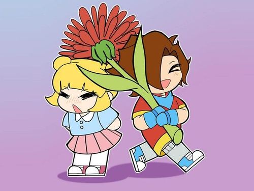 Getekende manga poppetjes