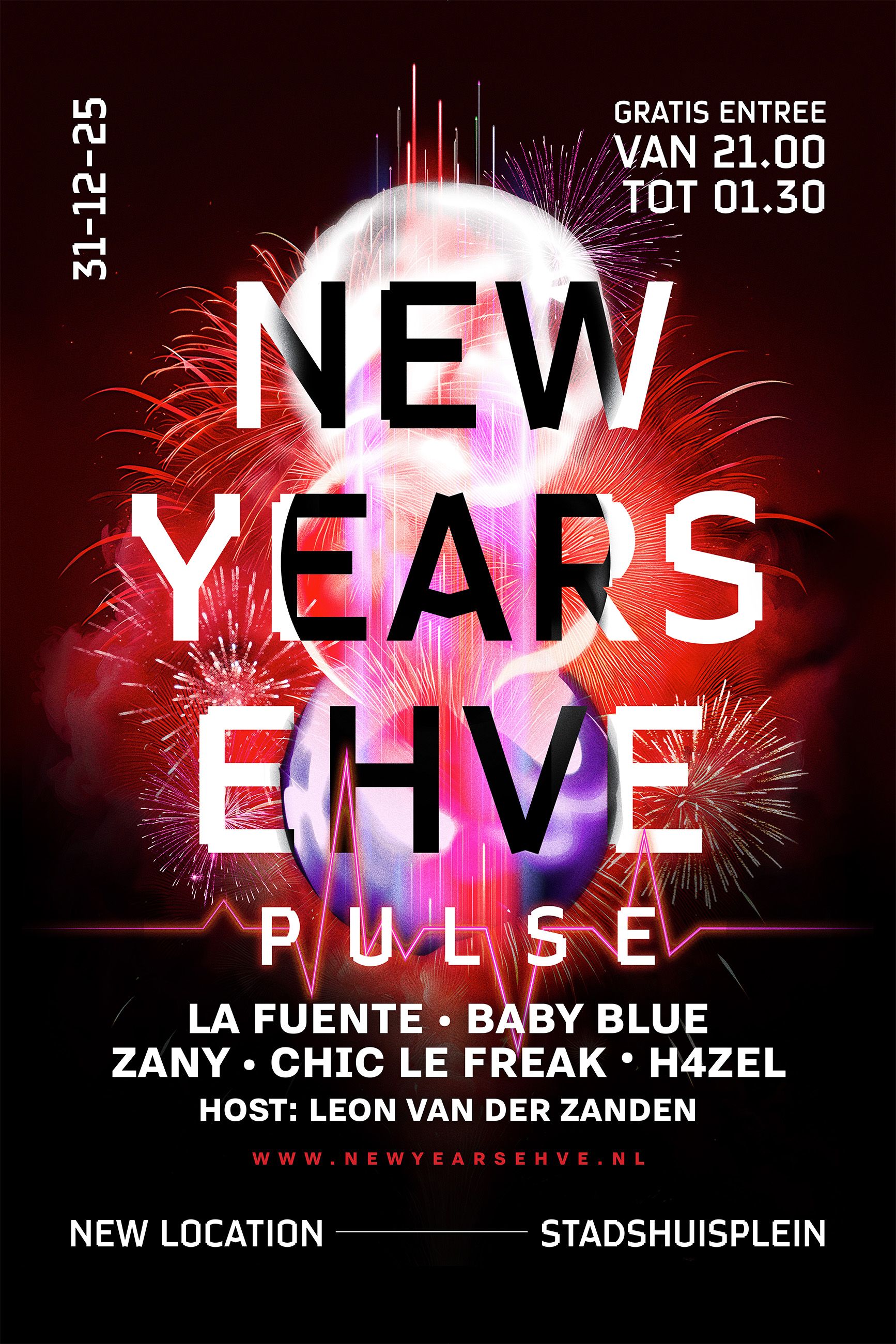 Nieujaarsshow Stadhuisplein Eindhoven 2025