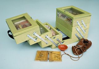 Foto van de spreekbeurtkoffer Romeinen