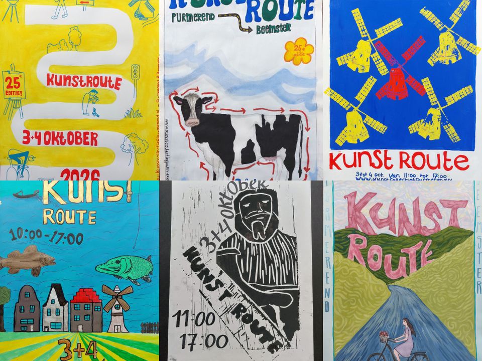 Posters gemaakt door leerlingen van het Jan van Egmond College