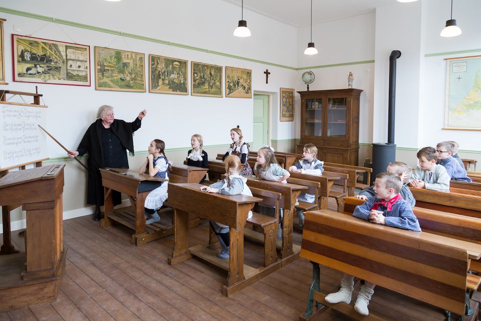 Classroom in 1900 in Boerenbondsmuseum Gemert