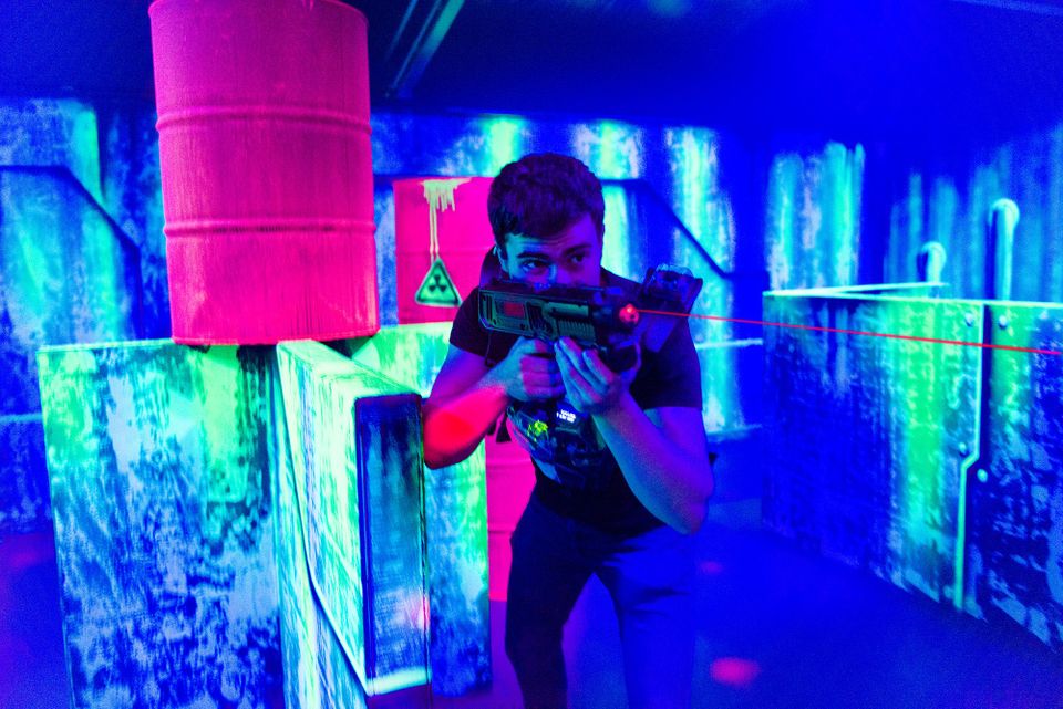 Lasergame in een sciencefictionwereld in Posta7 Tolbert.