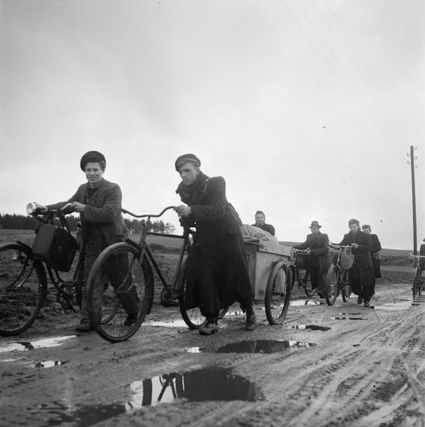 Evacués op de vlucht