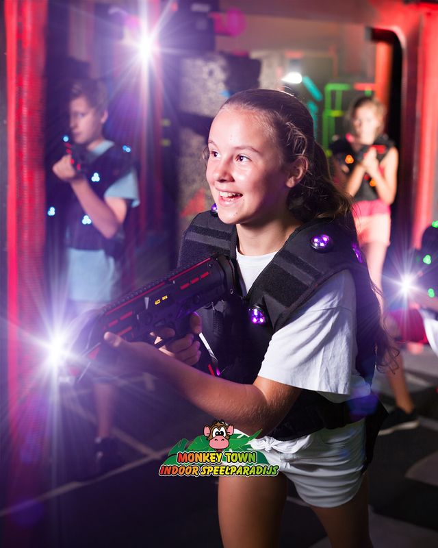 Kinderen aan het lasergamen