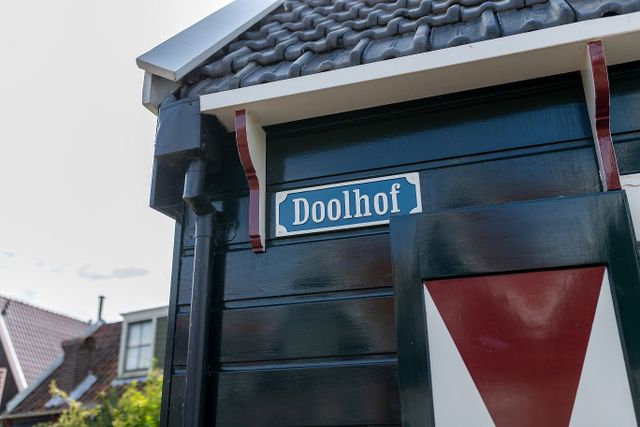Straatnaam bordje van Het Doolhof