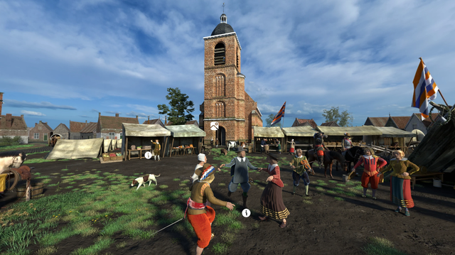 Een beeld uit de VR-tour van Fort Crèvecoeur. 