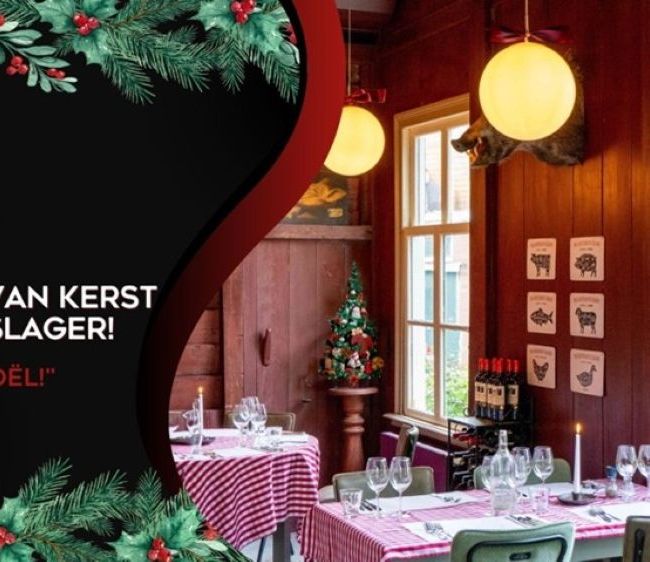 Vier de Kerstdagen bij de Cafe de Slager