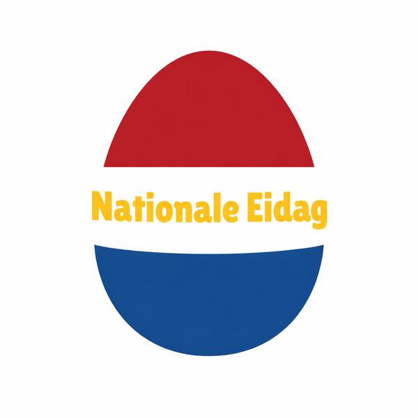 logo van Nationale Eidag, kom kijken naar de kippen en eieren tijdens  de opendag van fam. Rooijakkers, Venbergweg 17, Asten