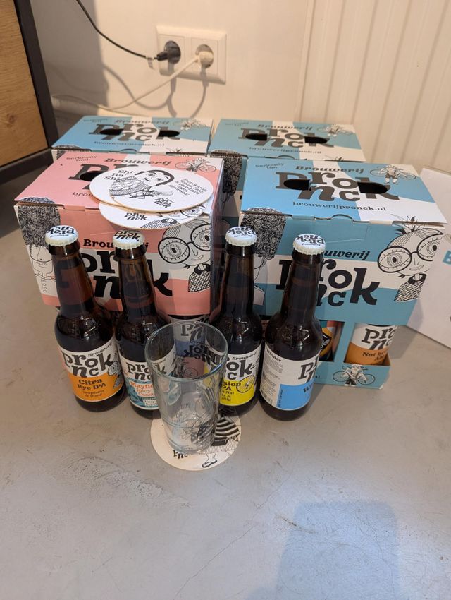 Pronck bierpakket in VVV Leiden