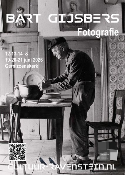 Poster met een foto die Bart Gijsbers gemaakt heeft op de voorkant.
