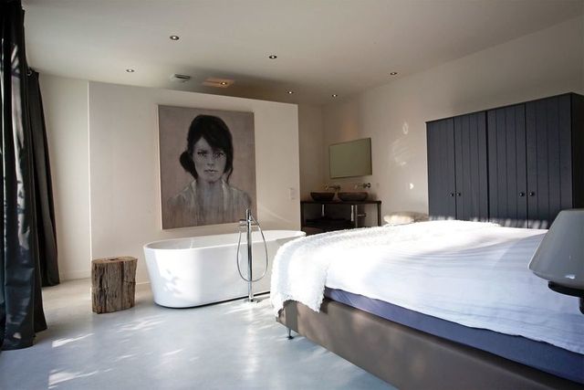 de slaapkamer van het Stalen Boshuis