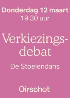 aankondiging verkiezingsdebat