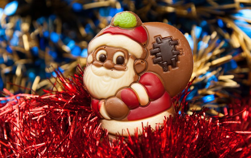Kerst chocolade met kerstman