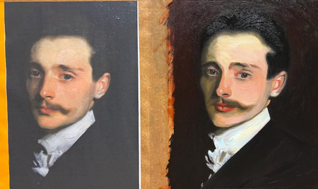 Olieverfschilderij van Léon Delafosse in de stijl van Sargent Luna Nguyen
