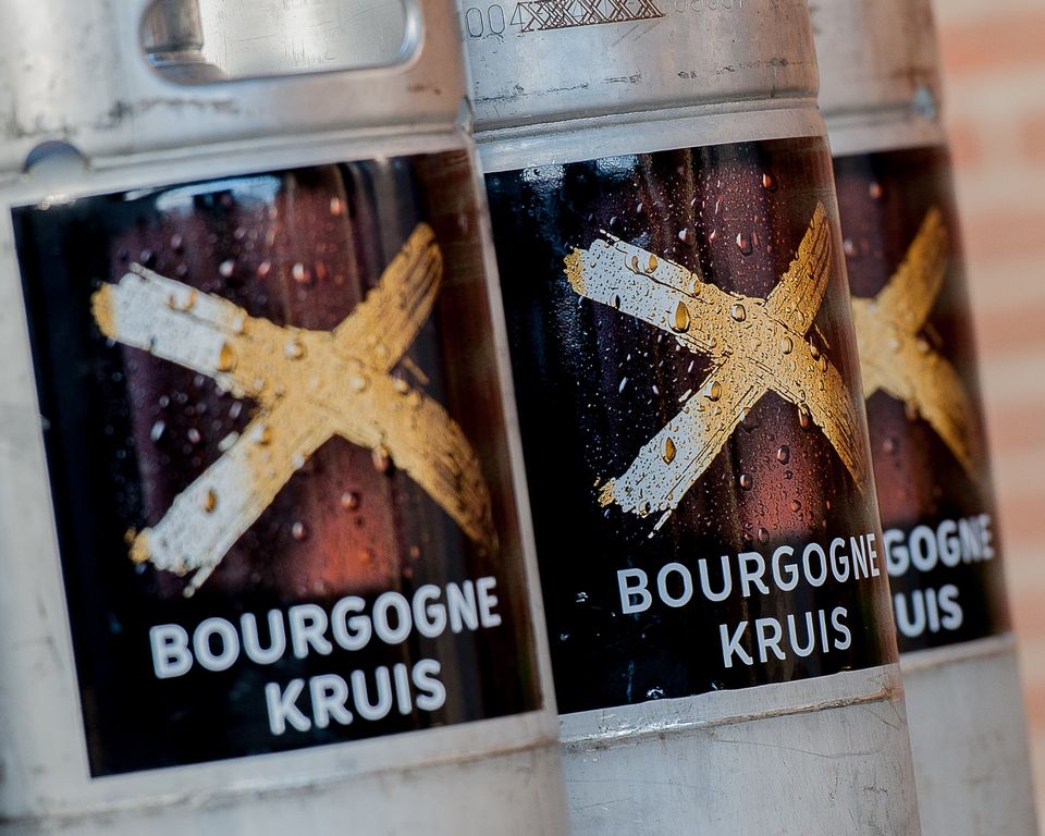 Een fust van brouwerij Bourgogne Kruis