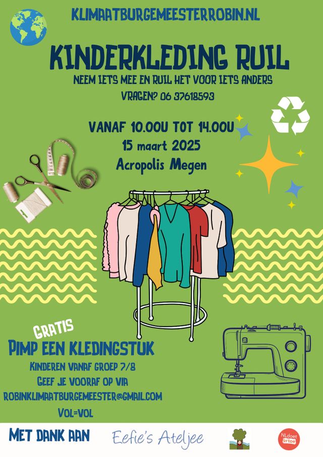Flyer Kledingruil en pimpworkshop