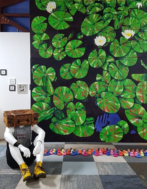 Waterlelieloof en Under Koffer in de expositie in Werkplaats12