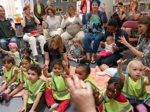 Kinderen met ouders samen