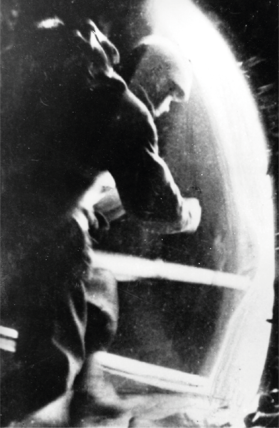 Polish Paratrooper leaves a Dakota during an exercise.