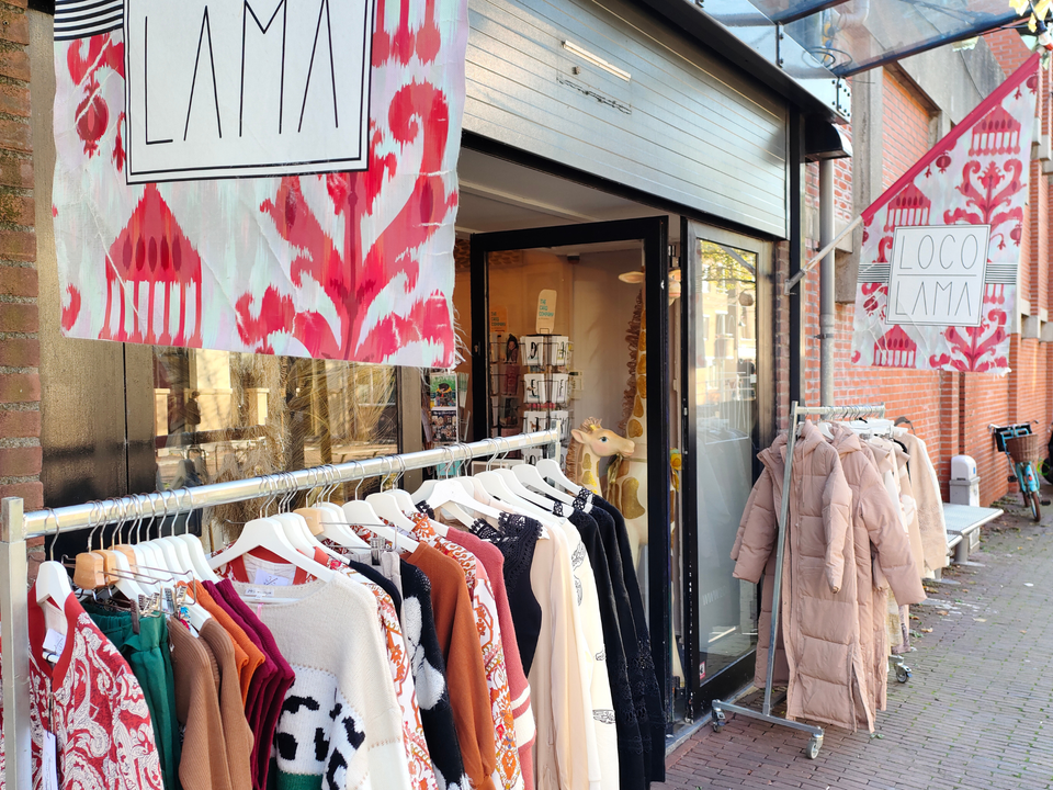 Etalage van de winkel Loco Lama in Delft