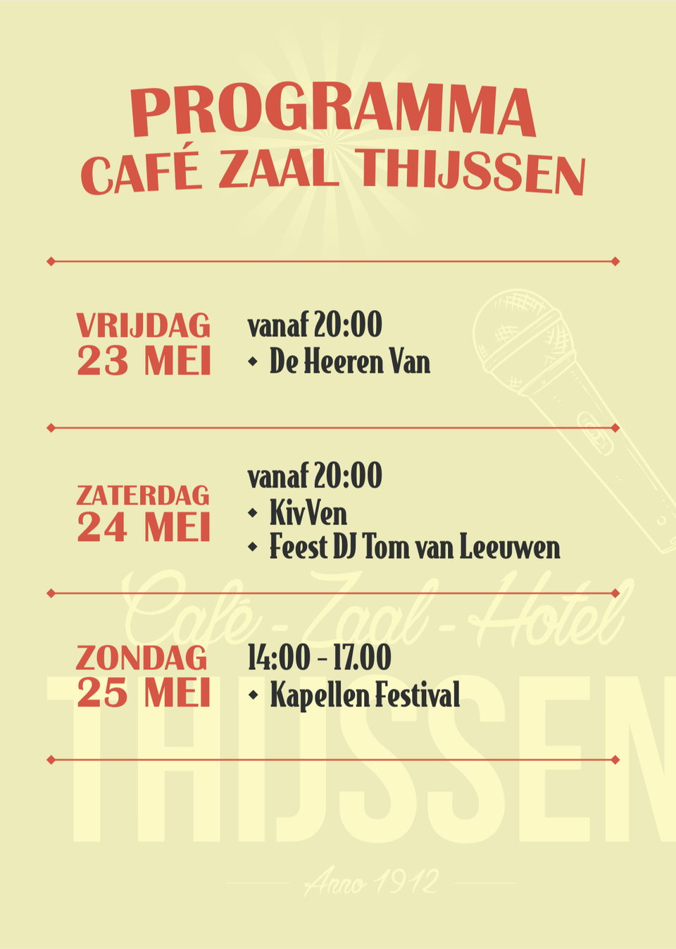 Affiche Kermis Vlierden - DorpsBBQ